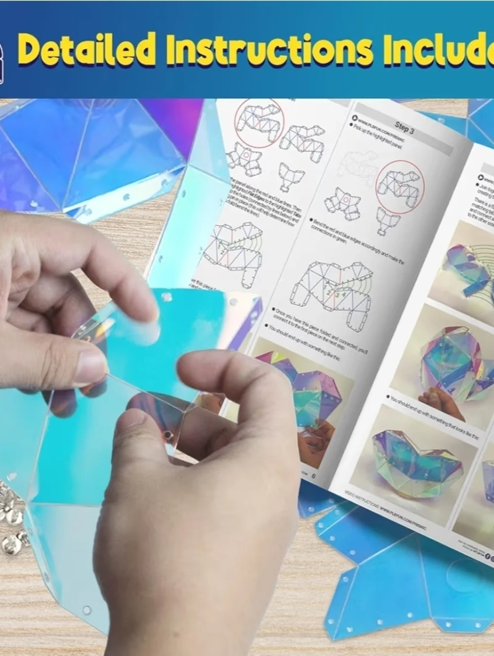 DIY Night Light Kit for Girls 3D Heart Puzzle - Gifts for Girls 8 9 10-12 Years